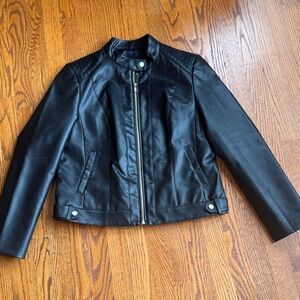 Cole Haan Black Leather Jacket
